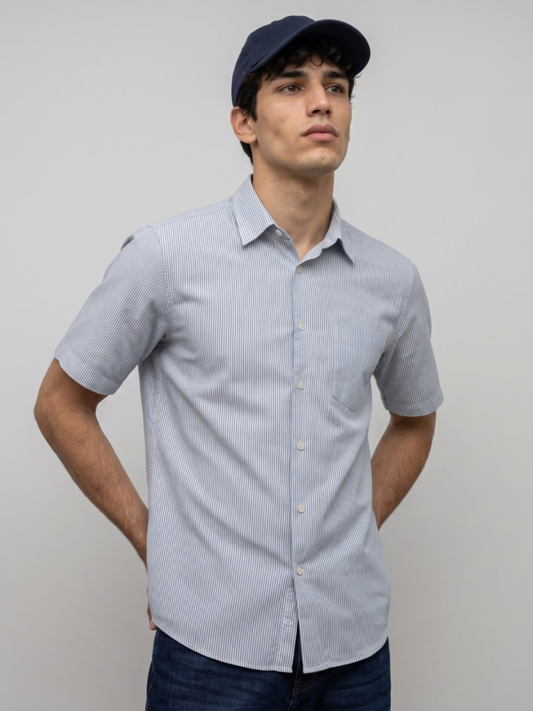 Wrinkle Free Half Sleeve Flex Knit Shirt