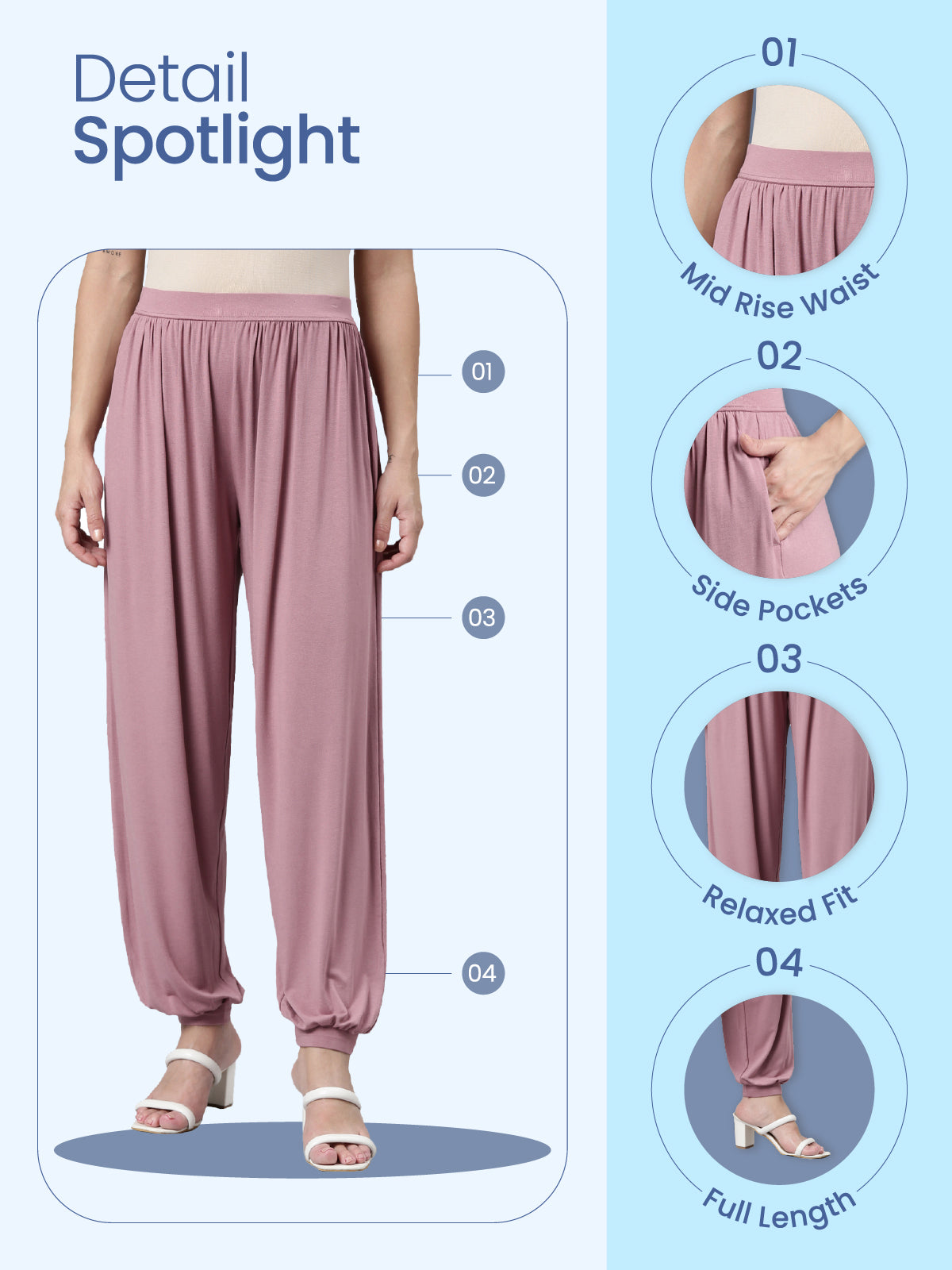 Light Beige Viscose Stretch Harems