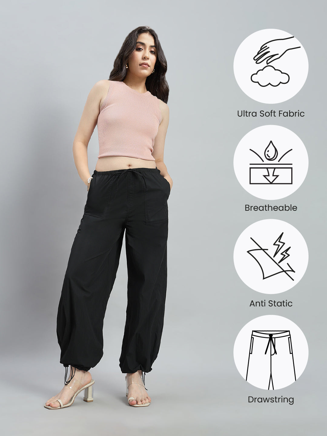 Black Parachute Pants