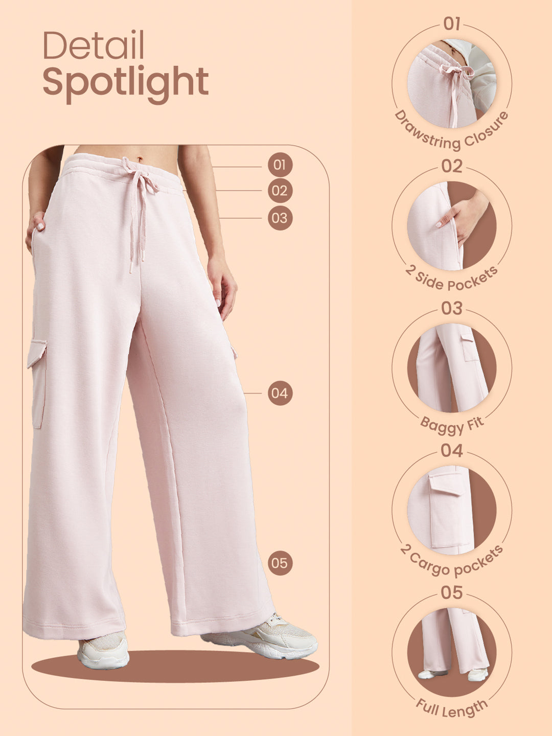 Grey Mist Cargo Sweatpants