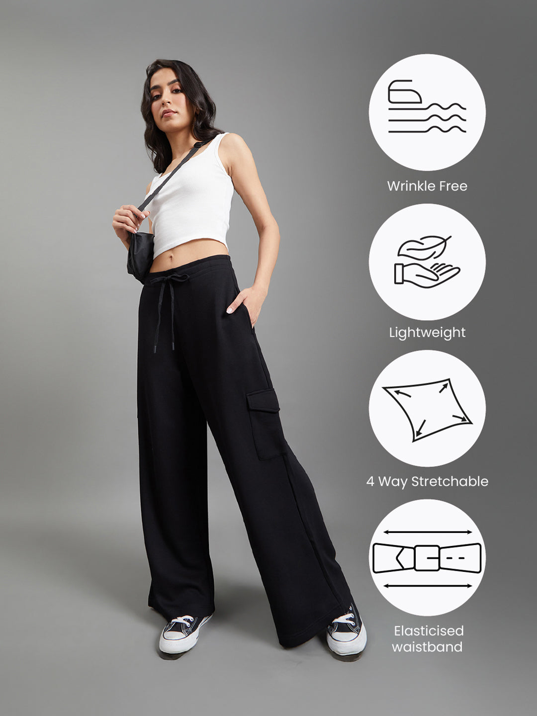 Black Cargo Sweatpants