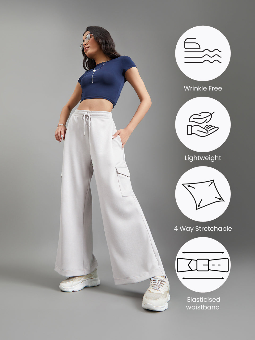 Grey Mist Cargo Sweatpants