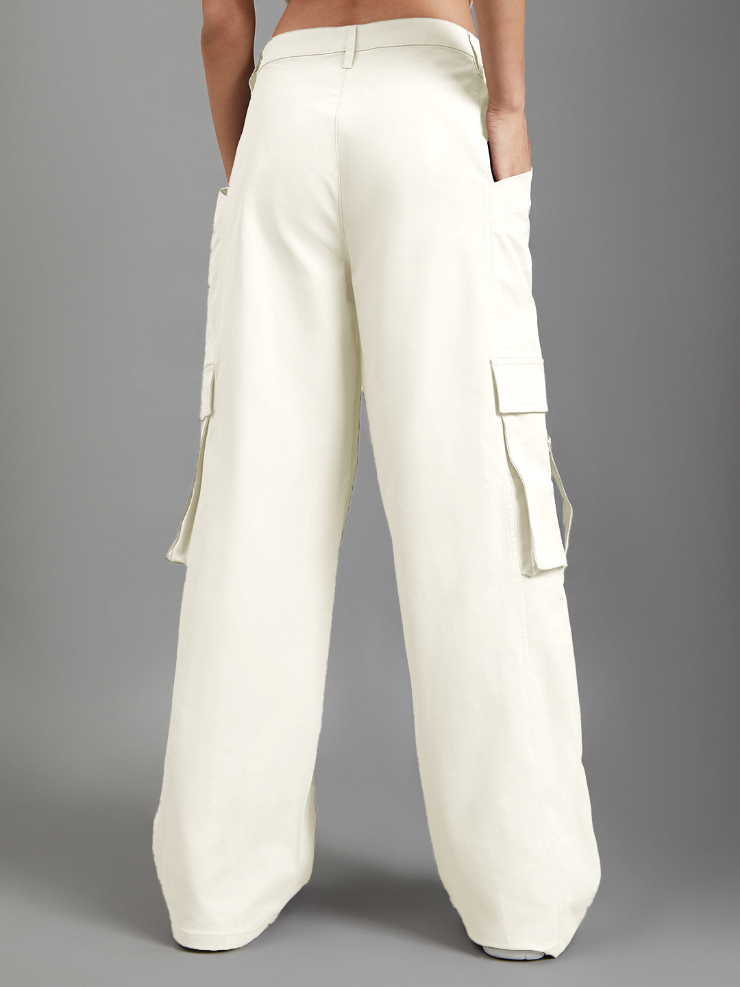 Cream Cargo Pants