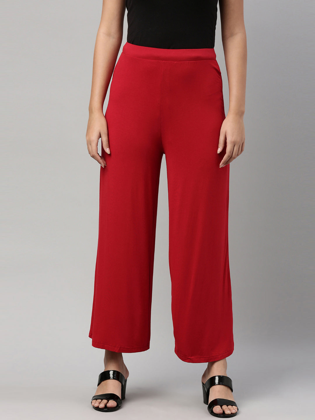 Go Colors Pants : Buy Go Colors Women Solid Light Beige Cotton Wide Leg Pant  Online | Nykaa Fashion