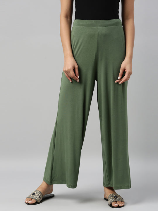 Olive Green Trousers - Twill Pants - High Waisted Trousers - Lulus
