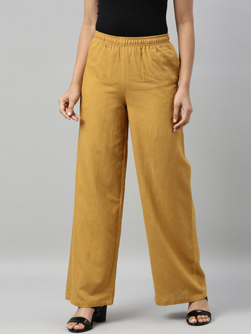 Yellow Cotton Pants  Jaipuriya