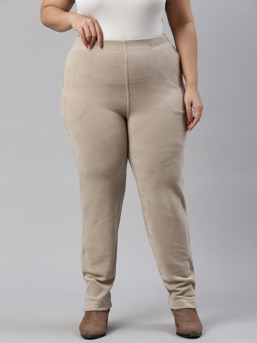 Womens Leggings Plus Size Faux Suede Leggings Blue Plus Size Suede