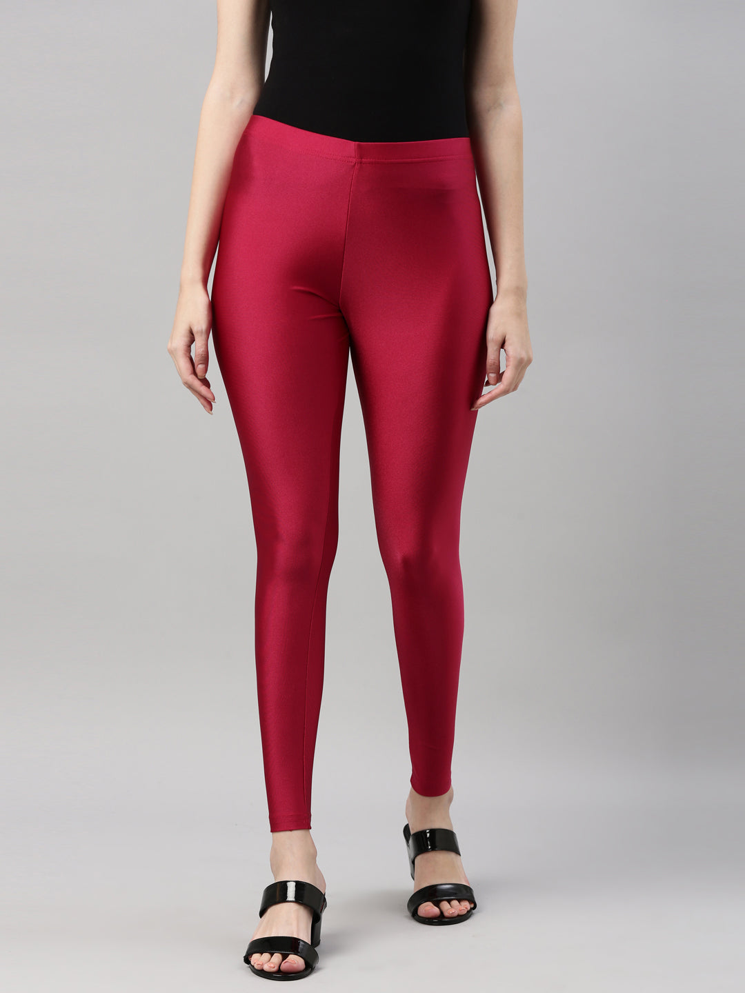 Buy Go Colors Women White Solid Stretch Leggings Online at Best Prices in  India - JioMart.