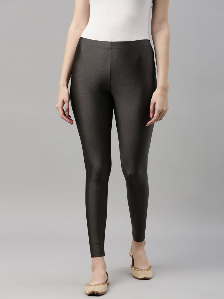 Buy Black & Grey Leggings for Women by Cultsport Online | Ajio.com