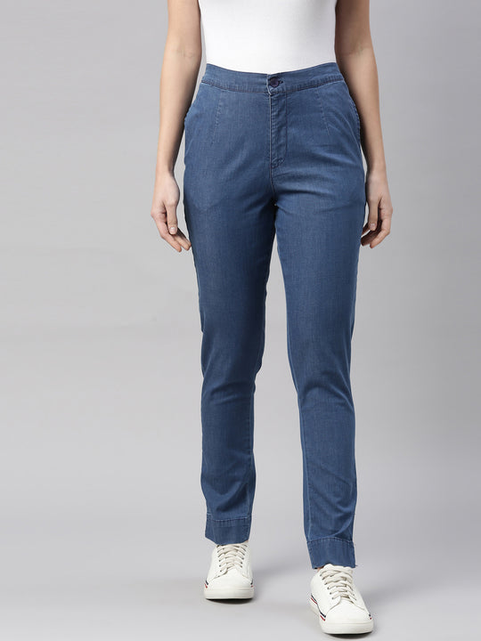 Buy Women Blue Skinny Fit Wash Jeans Online - 683902 | Allen Solly
