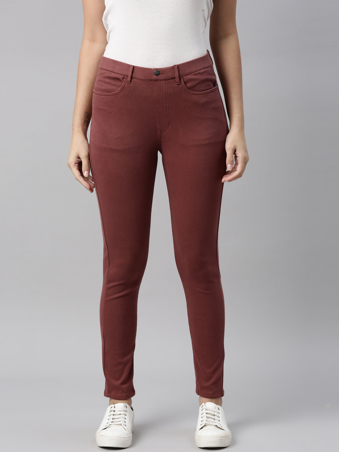 Black Solid Ankle-Length Casual Women Slim Fit Jeggings - Selling