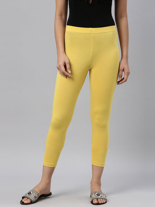 GO COLORS Regular Fit Women Yellow Trousers - Buy GO COLORS