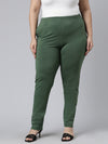 Evergreen Cotton Stretch Kurti Pants