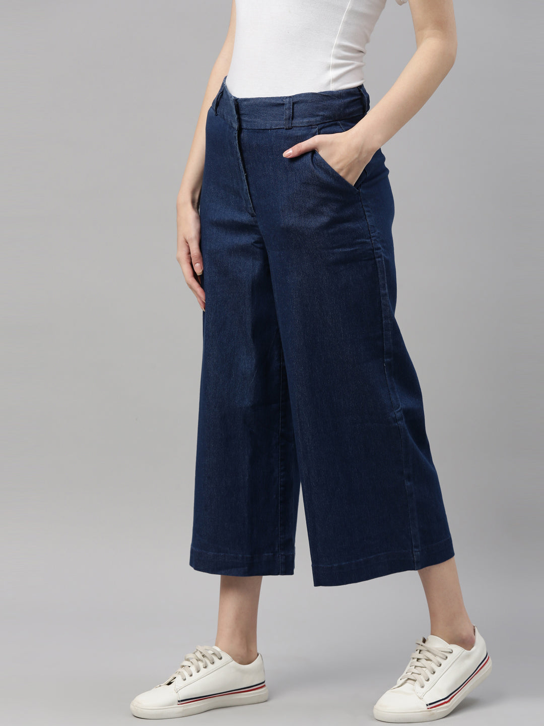 Wide Leg Denim Culottes - Buy Fashion Wholesale in The UK