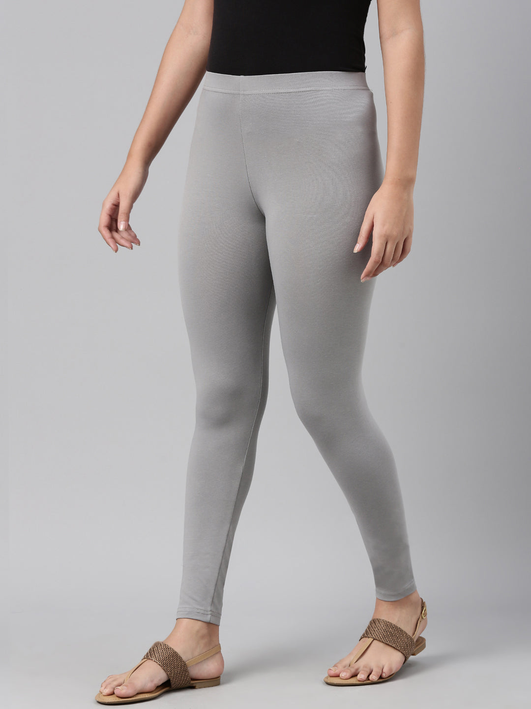 Gray Color Legging Ankle Length – LGM Fashions