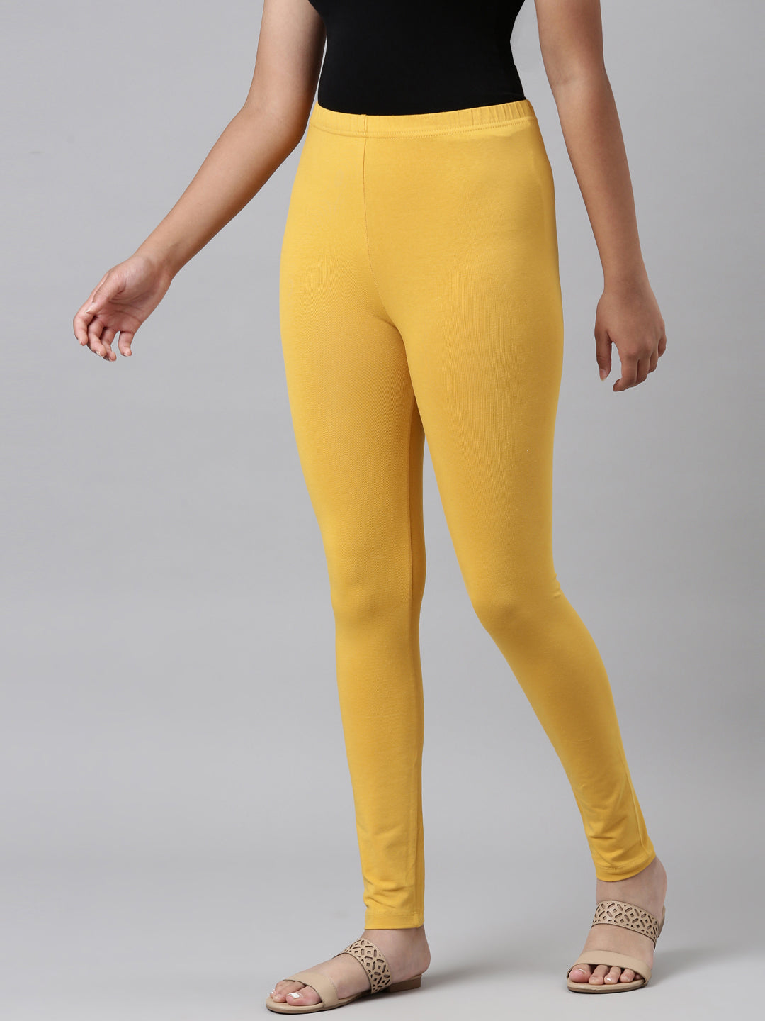 Lyra Style Winter wear Legging (Yellow, Solid) - Shubharambh99
