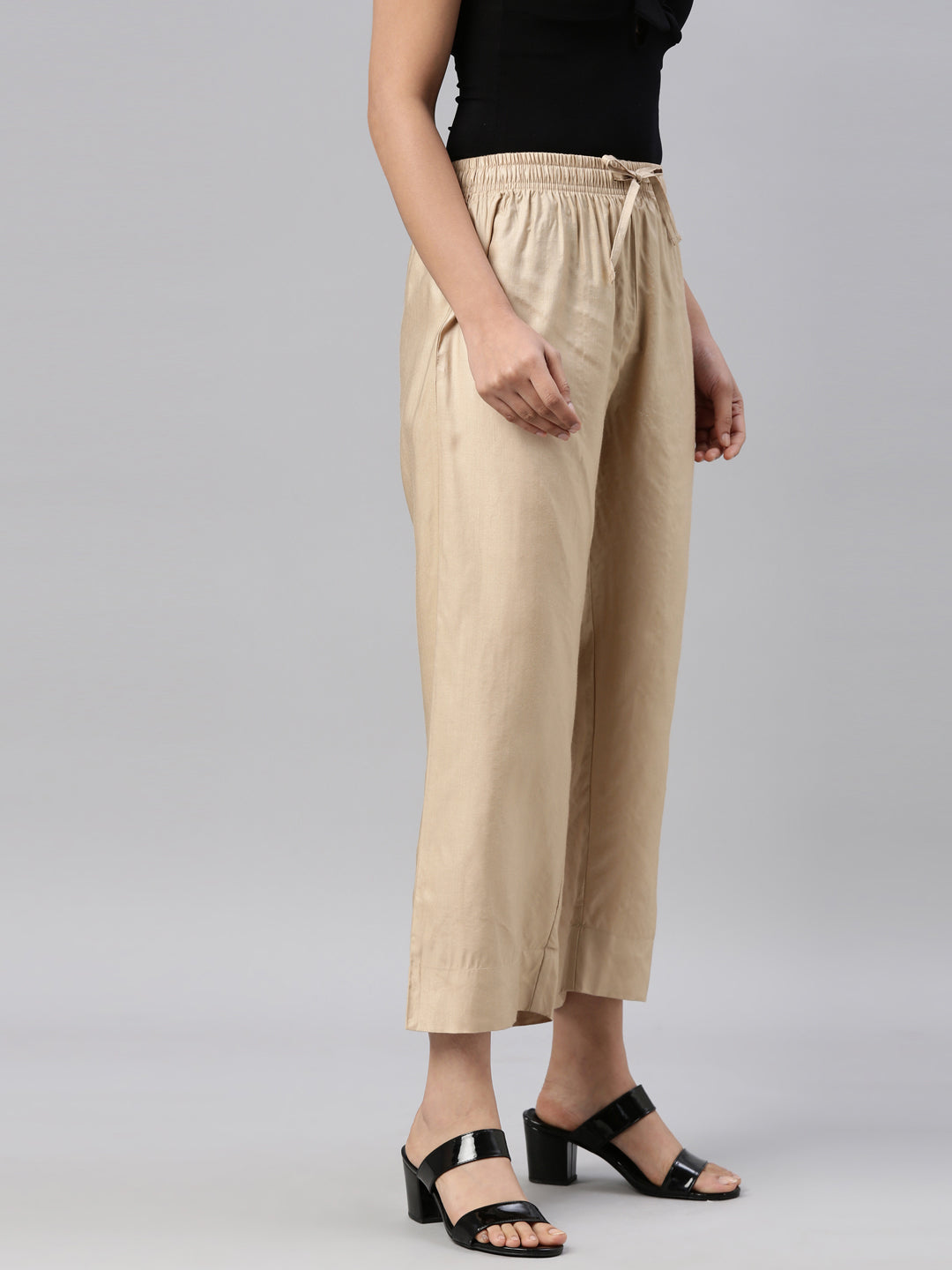 Buy online Golden Silk Trousers from bottom wear for Women by Numbrave for  1849 at 0 off  2023 Limeroadcom