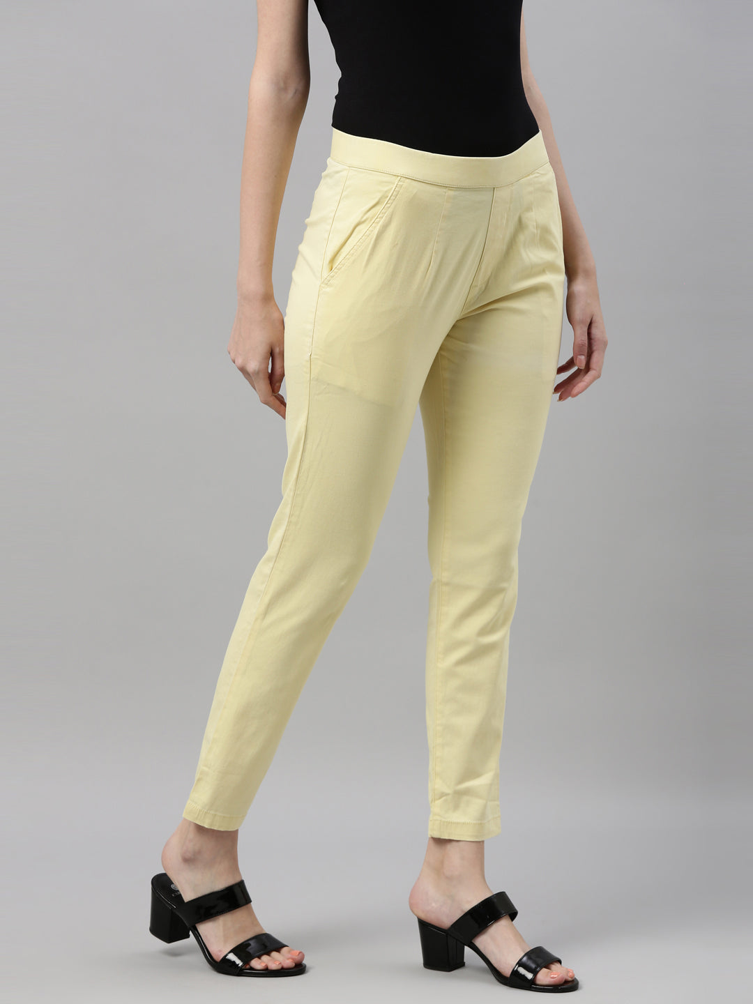 Buy Track Pant Flared French Mustard Women Online