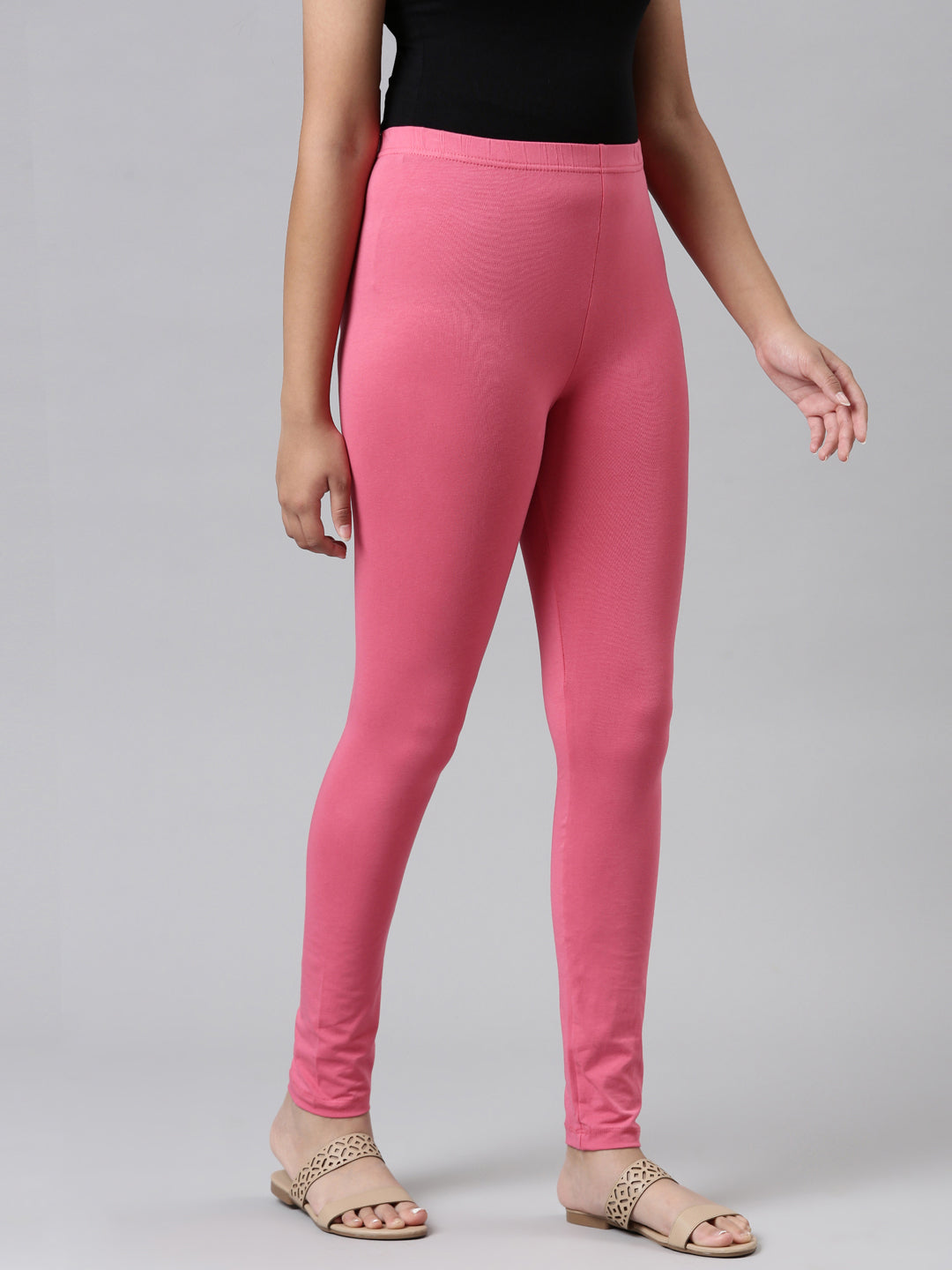 Buy Pinkloom Hot Pink Regular Fit Leggings for Women Online @ Tata CLiQ