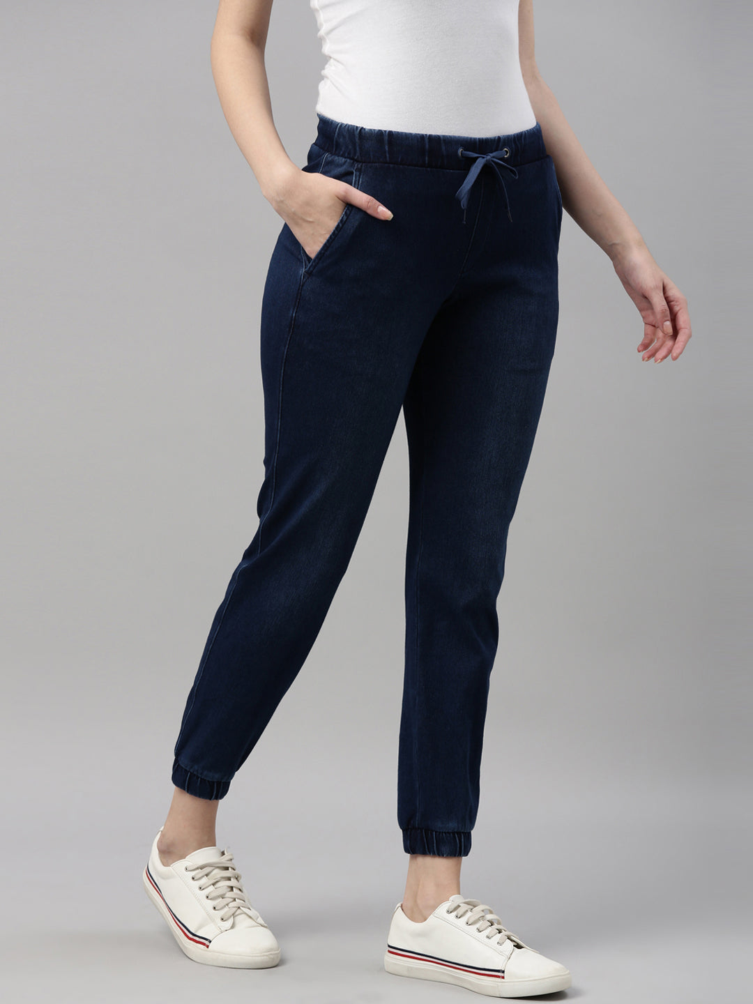 Women Denim Jogger, Jeans (blue denim joggers womens, plus size denim  joggers, Strechable Denim Flared Light Blue Jogger Jeans | Baggy jeans,  shorts