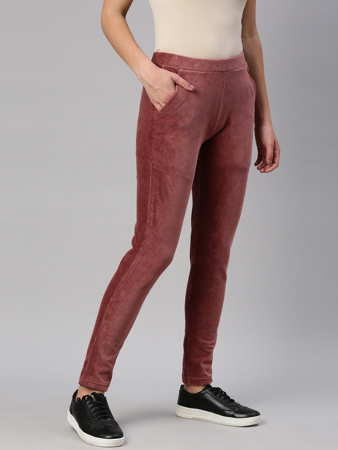 Buy GO COLORS Rust Womens Printed Mid Rise Jeggings