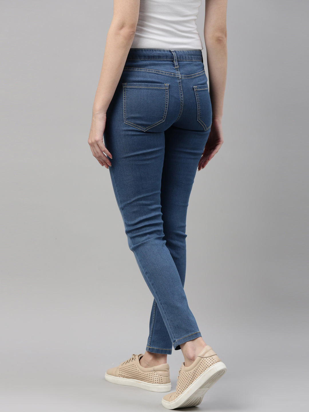 Buy Women's Solid Cherry Super Stretch Jeggings Online | Go Colors