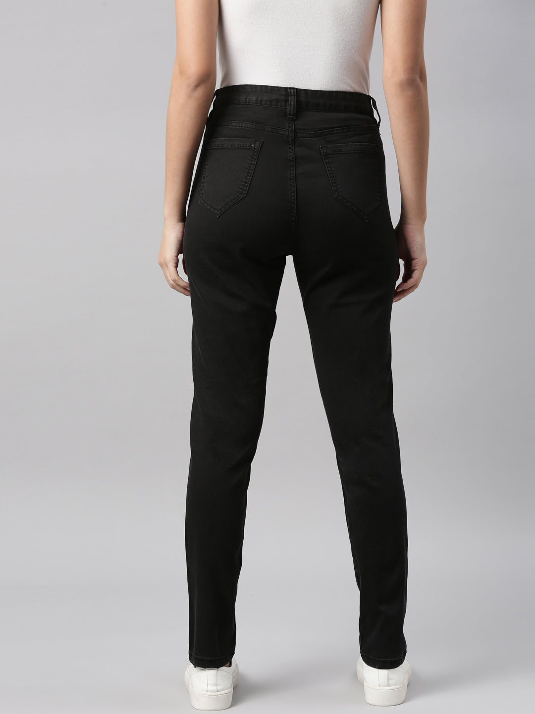 Women Solid Black High Rise Skinny Jeans women-solid-black-high-rise-skinny-jeans