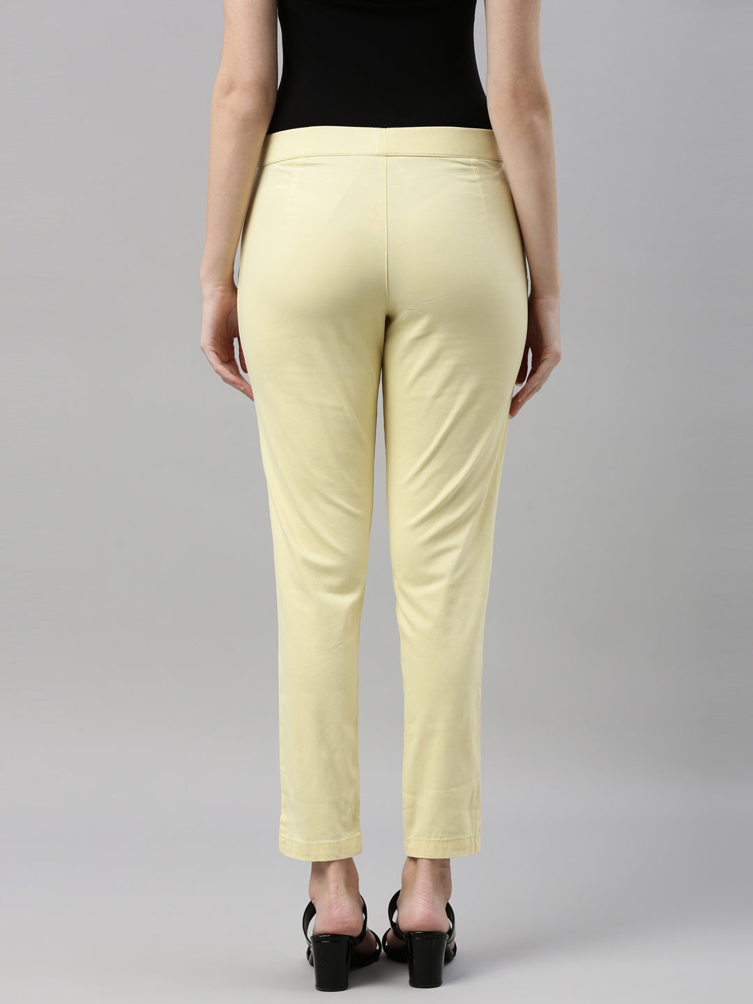 Buy Zara Asymetric Flared Trousers S Yellow at Ubuy India