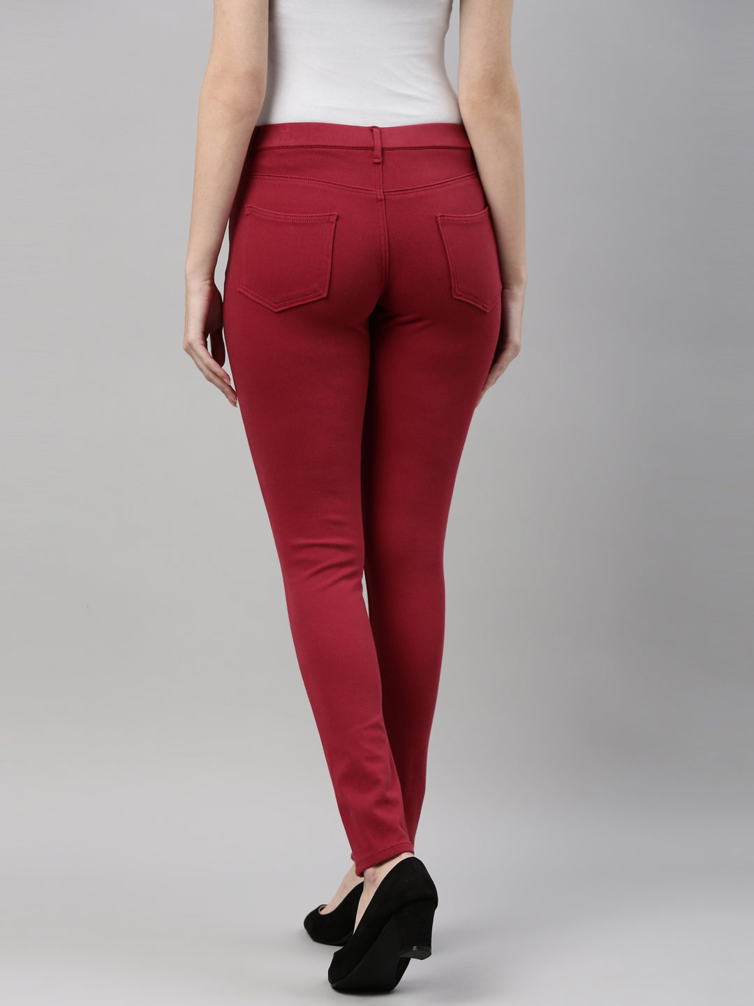 Buy Go Colors Women Olive Solid Stretch Leggings Online at Best Prices in  India - JioMart.
