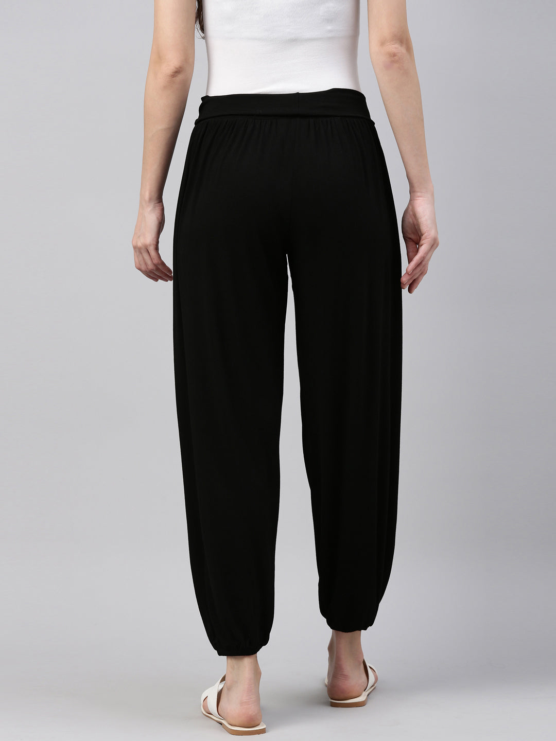 Gathered Terry Harem Lounge Pants - XS(0-2) - Black  Pants for women,  Harem pants, Leggings are not pants