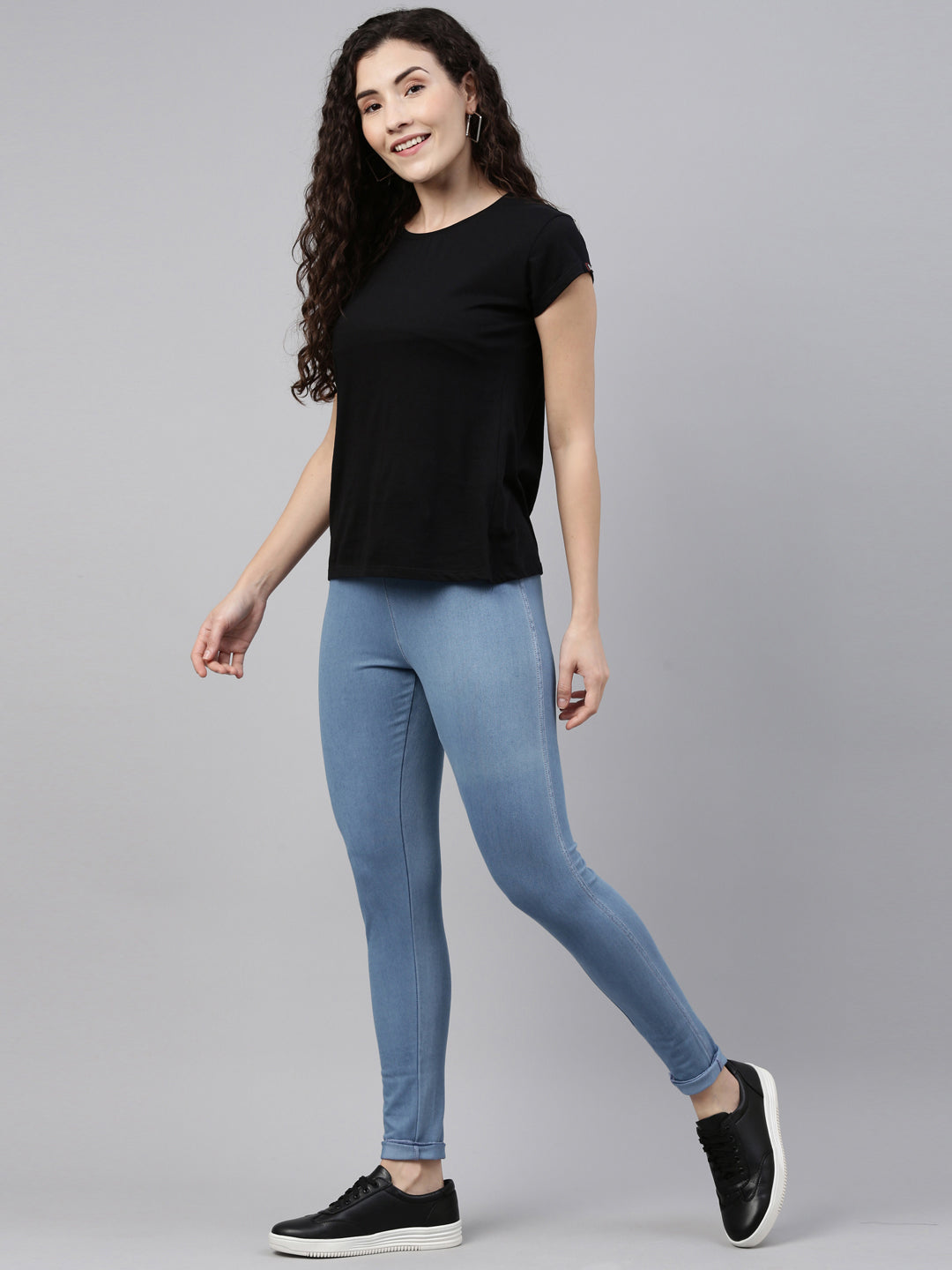 GO COLORS Blue Legging 360 stretch Denim in Bangalore at best price by  Colors Nest - Justdial