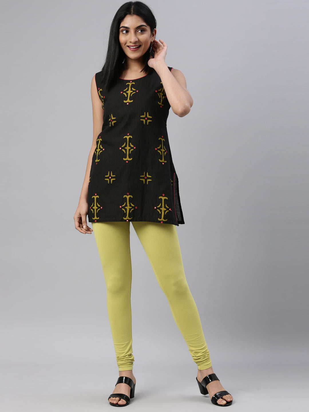 Buy Yellow Leggings for Women by LYRA Online | Ajio.com