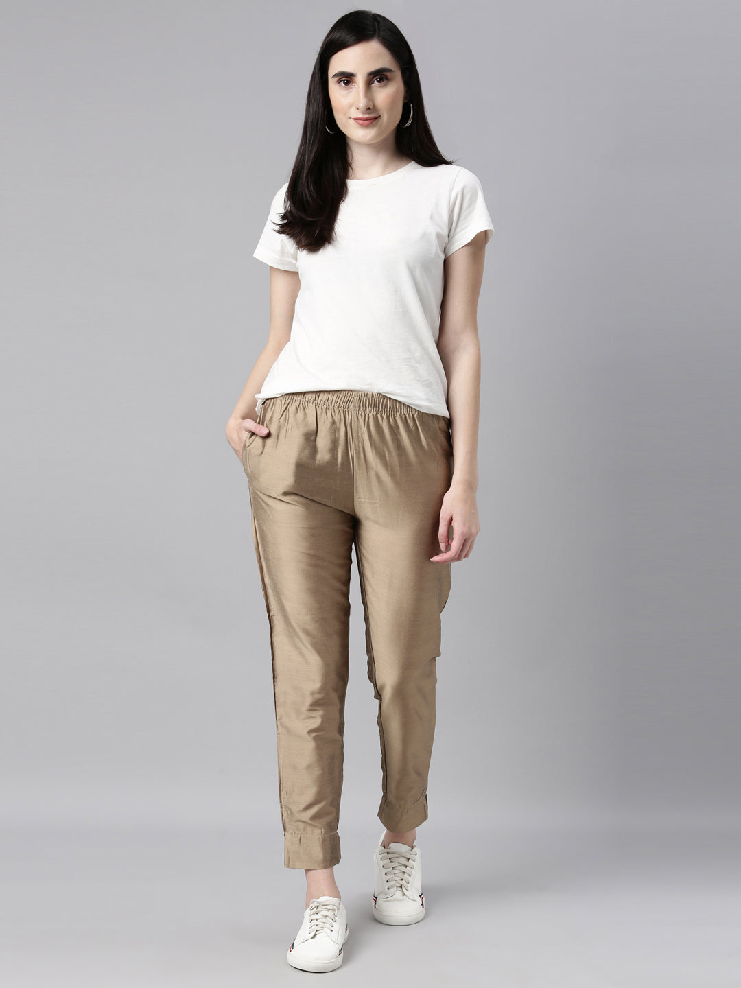 Buy online Gold Solid Straight Pant from Skirts tapered pants  Palazzos  for Women by W for 599 at 60 off  2023 Limeroadcom