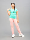 Baby Pink Cotton Stretch Track Pant