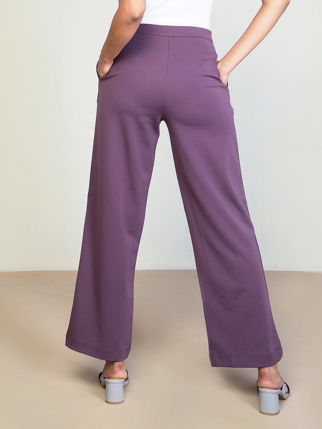 River Island coord pleated wide leg trouser in light purple  ASOS
