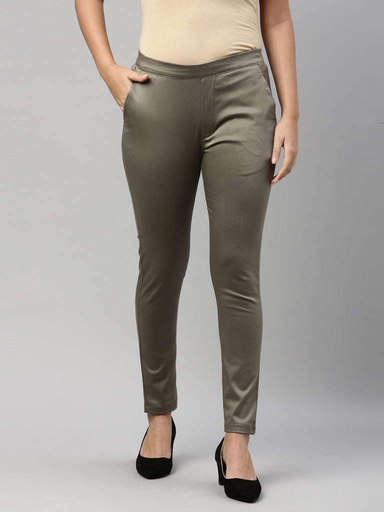 Olive Green Bell Bottom Pants – beSOLiD